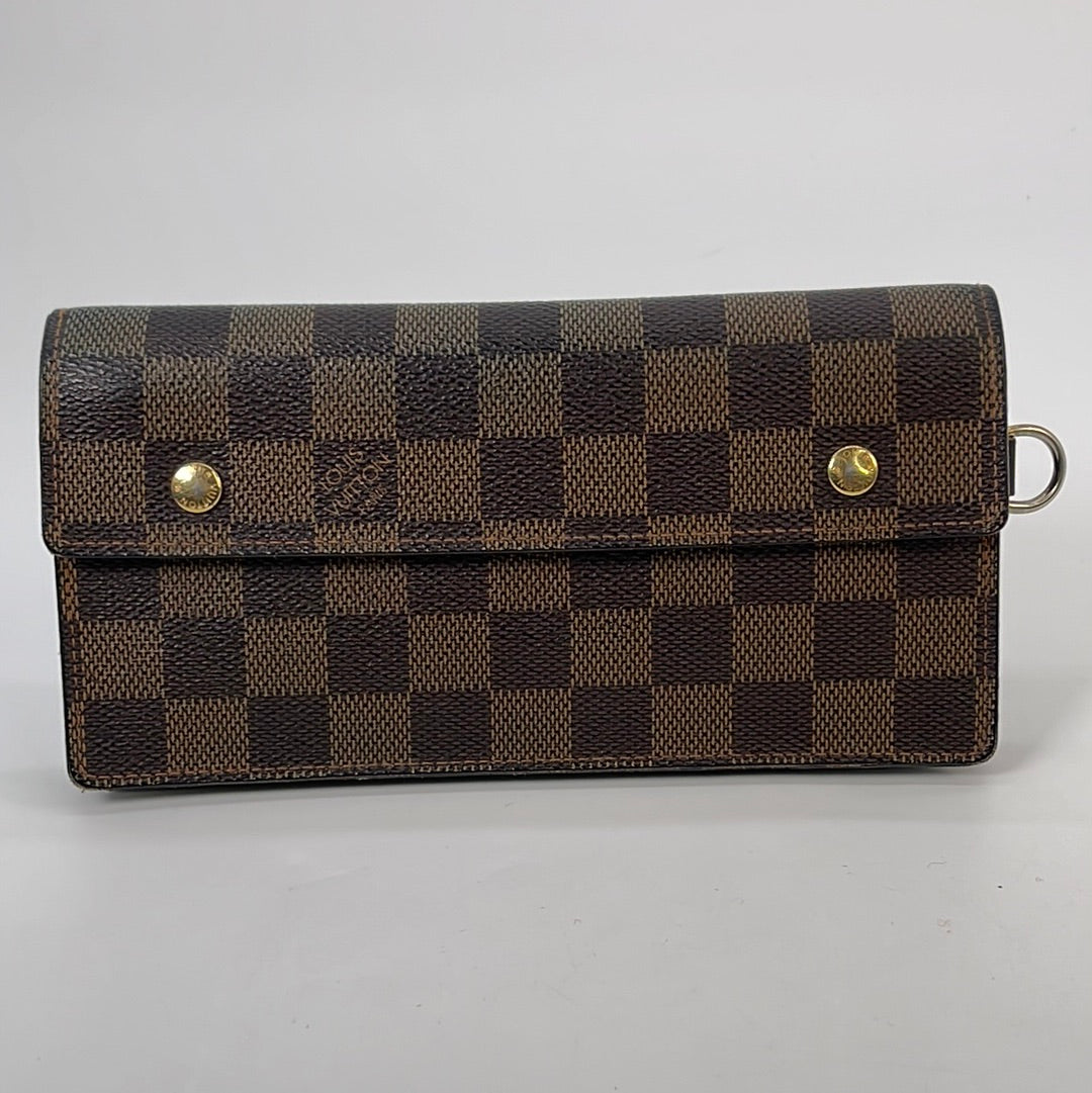 Louis Vuitton Damier Ebene Long Bifold Wallet