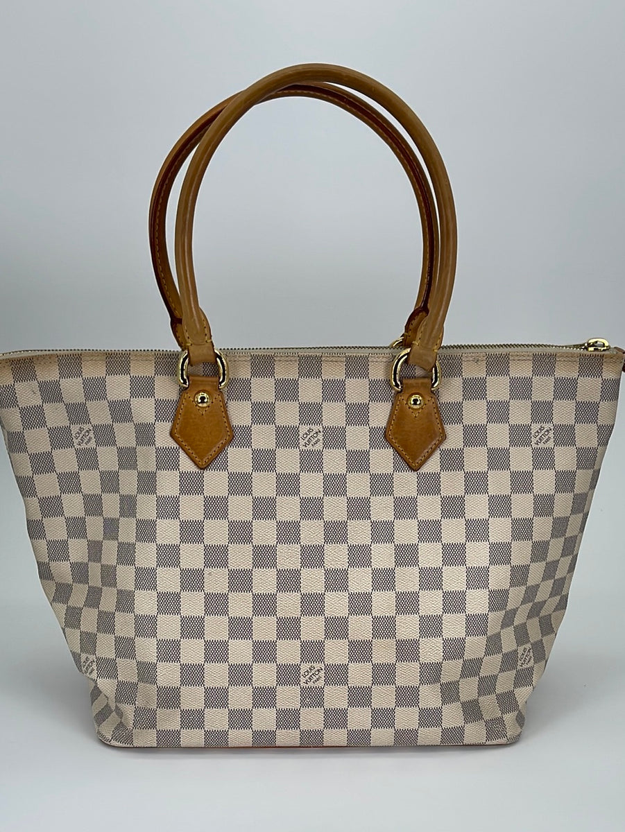Louis Vuitton Authentic Damier Azur Saleya MM Tote Bag