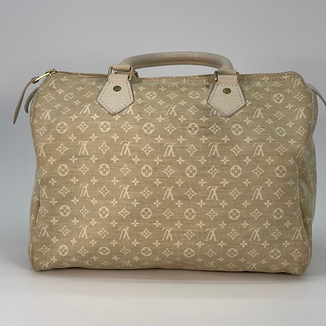 Vintage Louis Vuitton Cream Mini Lin Speedy 30 Bag H3YMTXQ 032823 –  KimmieBBags LLC