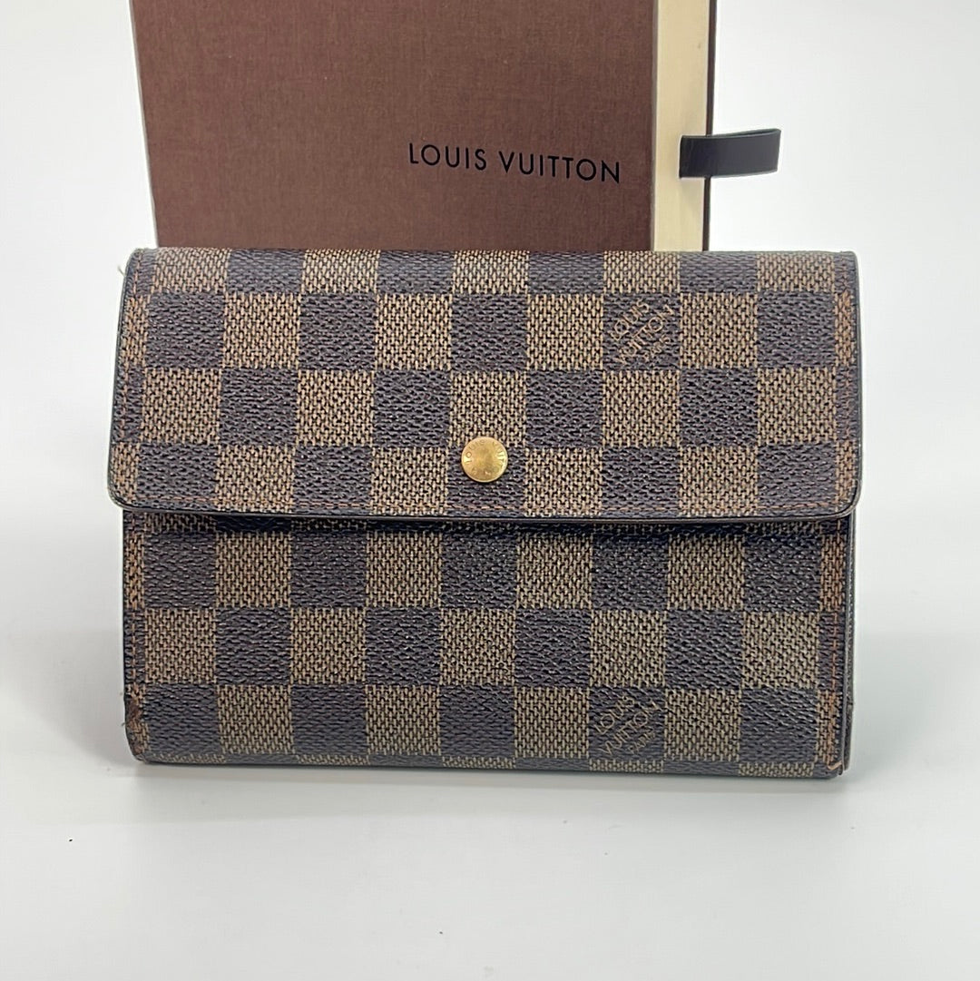 Louis Vuitton Damier Ebene Brazza Wallet at Jill's Consignment