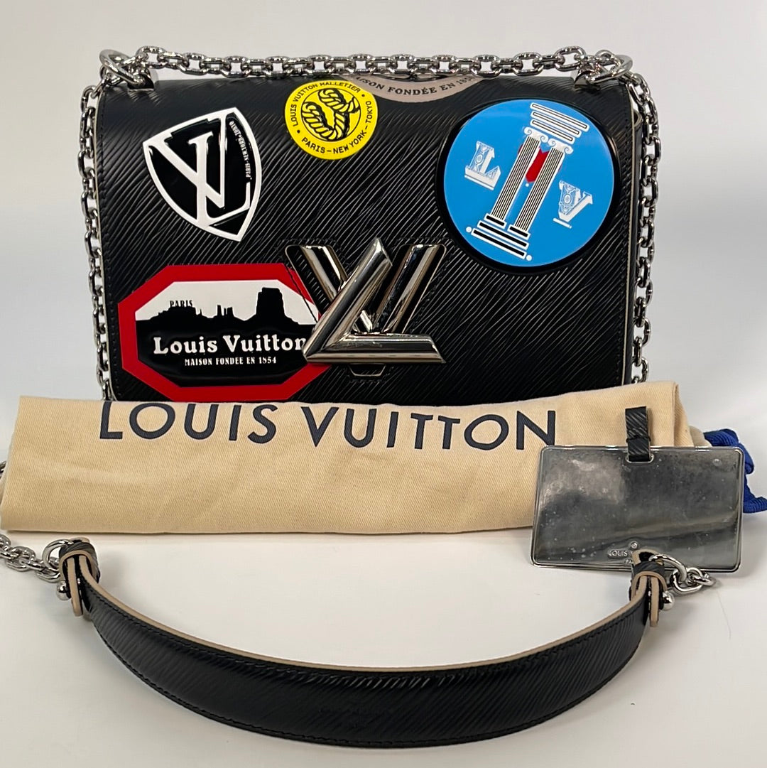 Louis Vuitton Twist Wallet Limited Edition World Tour EPI Leather Black