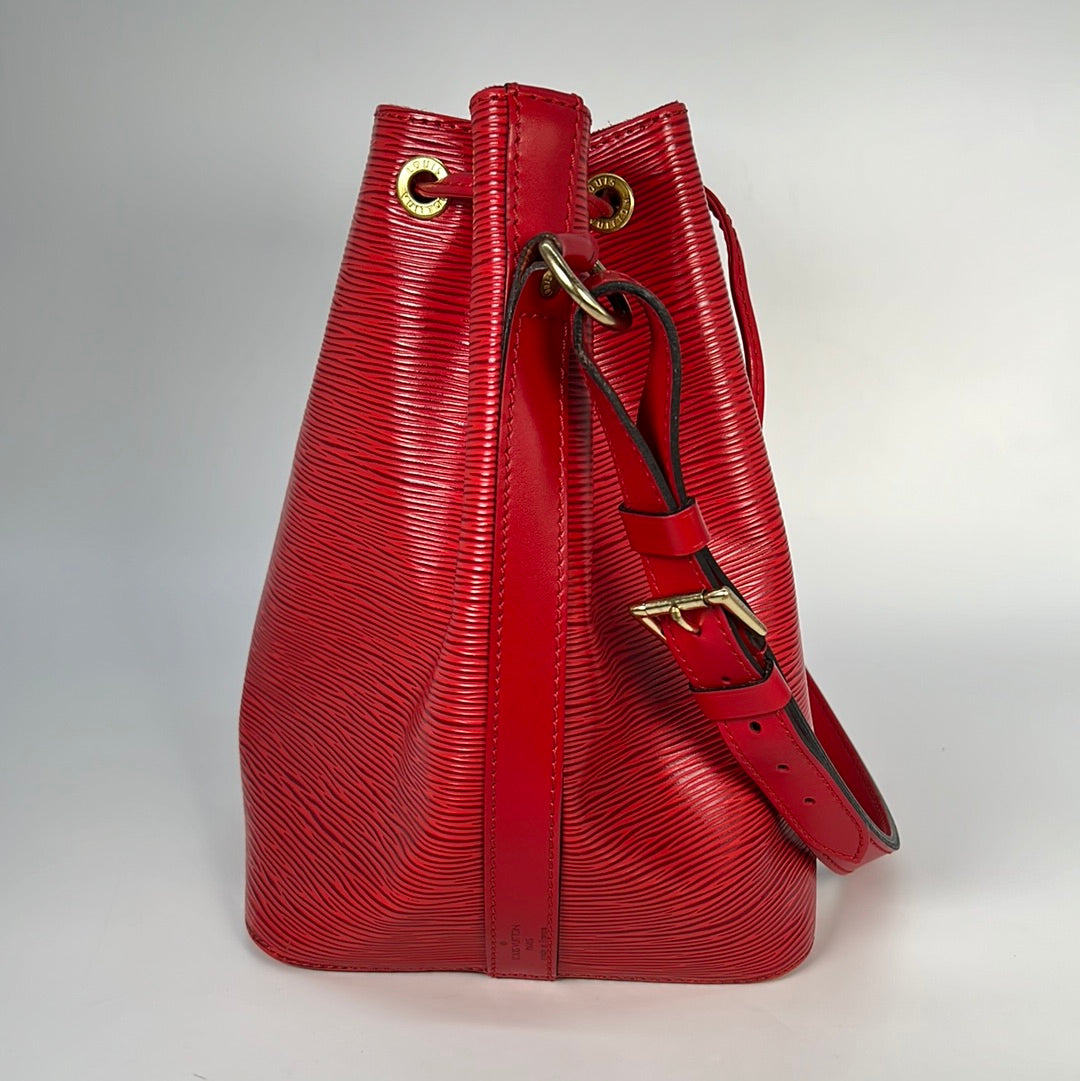 Vintage Louis Vuitton Petite Noe Red Epi Shoulder Bag AR0955 020223 –  KimmieBBags LLC