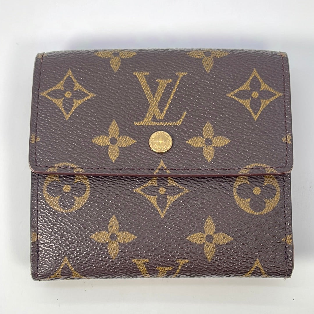 Preloved Louis Vuitton Monogram Portefeiulle Elise Trifold Wallet SP0942  020123