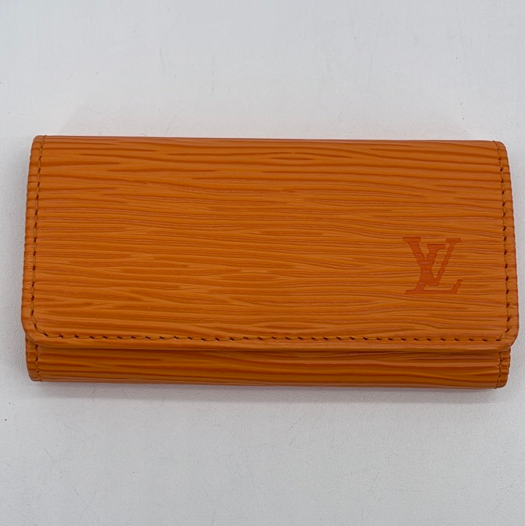 Louis Vuitton Brown EPI Leather 4 Key Holder