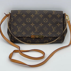 Louis Vuitton Favorite MM Monogram Leather Crossbody Shoulder Bag