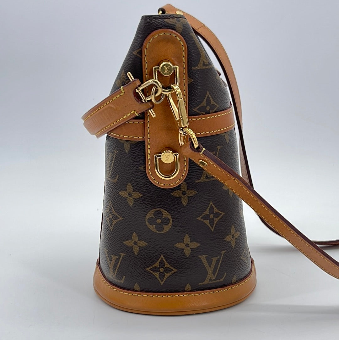 Louis Vuitton Duffle Bag Small, Monogram, Preowned in Dustbag WA001