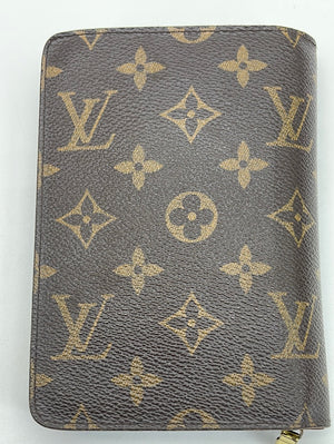 Authentic Louis Vuitton Monogram Porte Papier Zippy Wallet