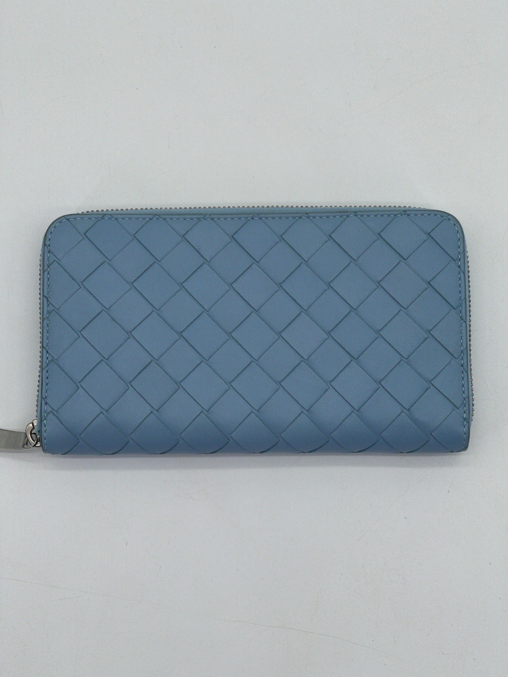 Preloved Bottega Veneta Blue Intrecciato Long Wallet G9KR2QD 061624B