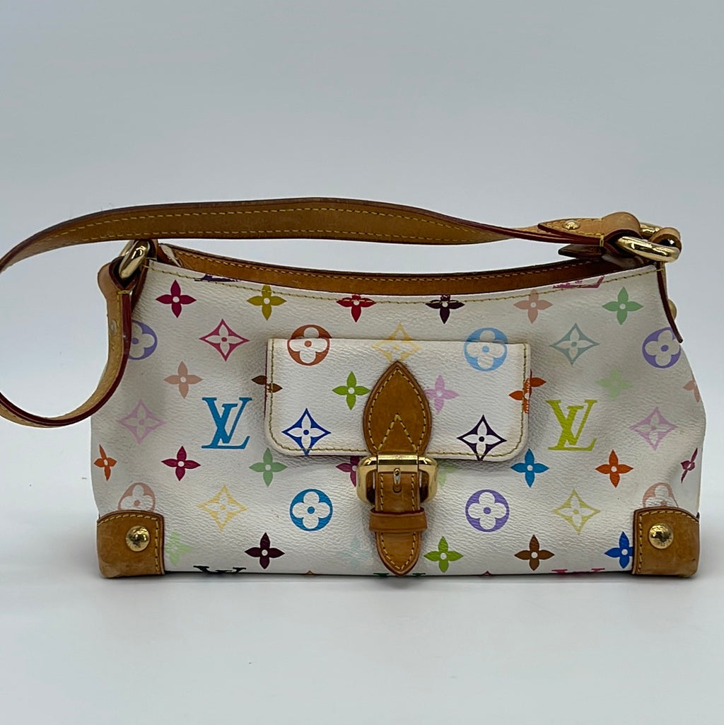 Vintage Louis Vuitton White Monogram Multicolor Eliza Bag K48HWTR 030124 P