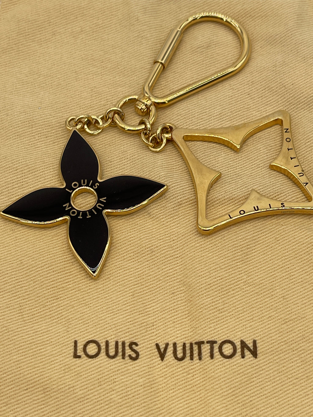 Preloved Louis Vuitton GOLD Puzzle Metal Bag Charm CX0161 101024 H