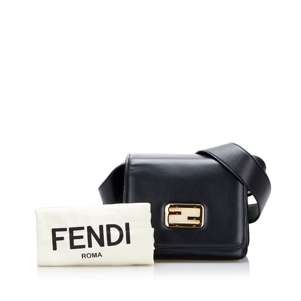 Fendi Black Zucchino Print Canvas Superstar Mini Shopping Tote Bag