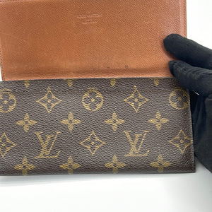 Preloved Louis Vuitton Monogram Checkbook Cover MI8910 022324 H