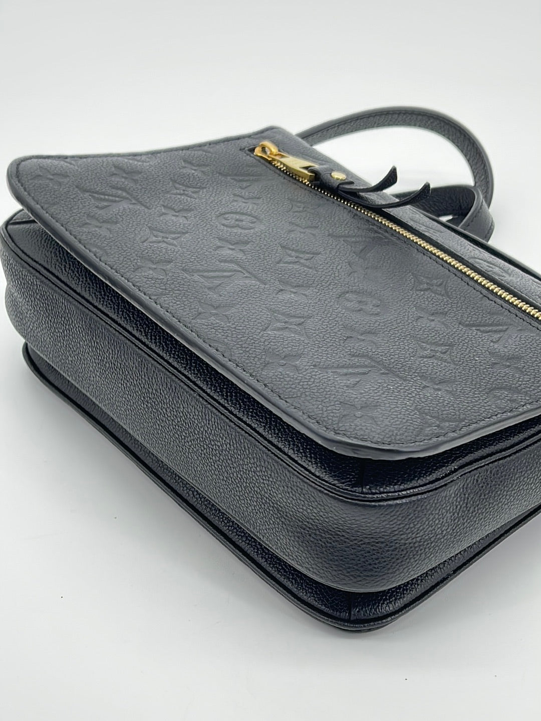 Louis Vuitton Black Monogram Empreinte Crafty Pochette Trio Cloth