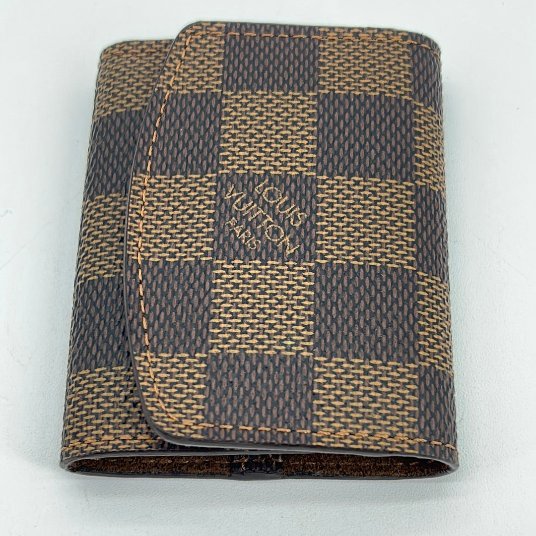 Louis Vuitton Brown Ebene Monogram Canvas Pocket Organizer Credit Card  Wallet
