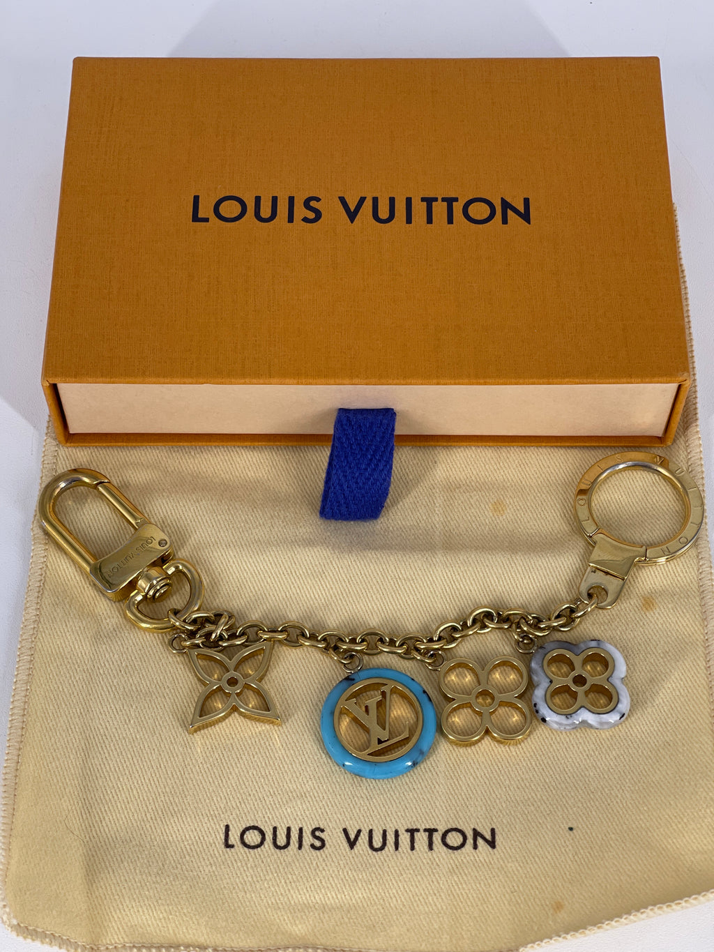 Preloved Louis Vuitton Fleur De Monogram Bag Charm and Key Holder. DP0147 061724 P $100 OFF LIVE SHOW DROP