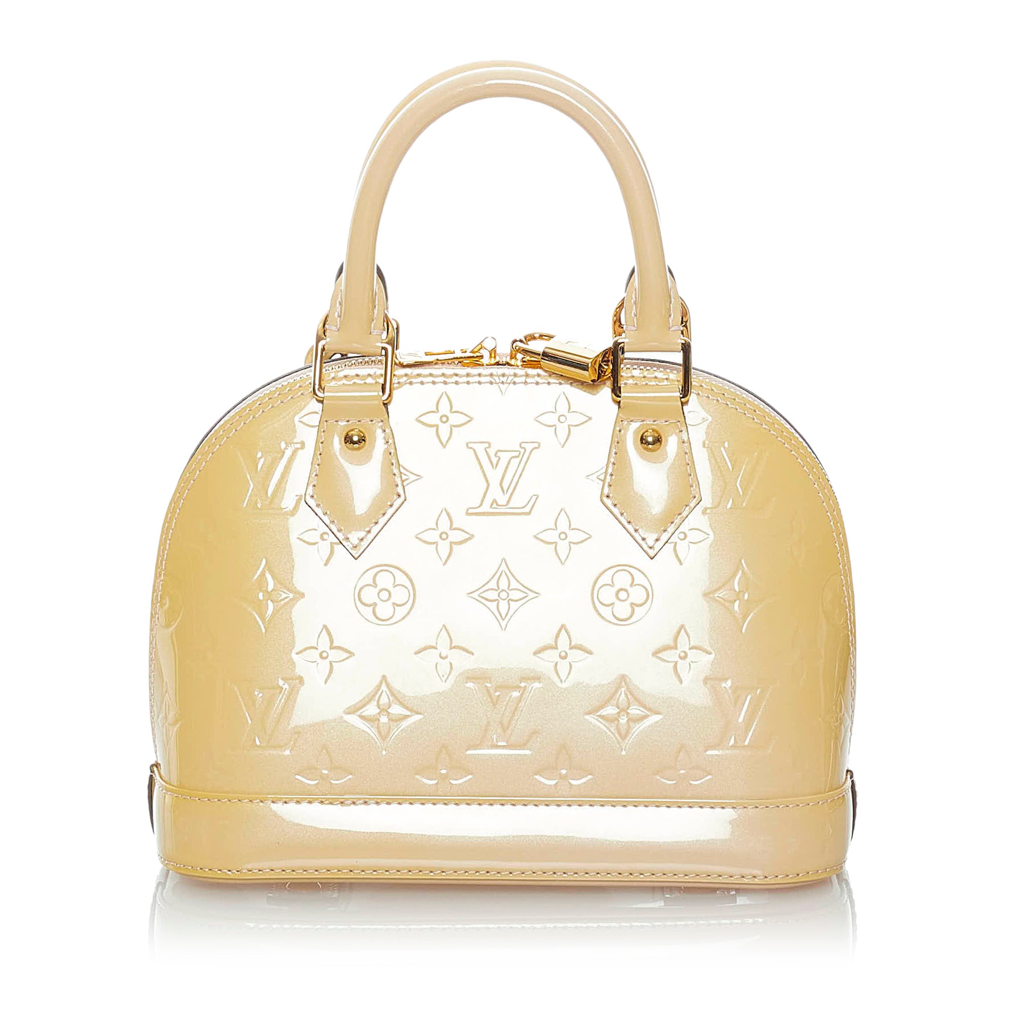 Louis Vuitton Cream Patent Leather Crossbody Bag