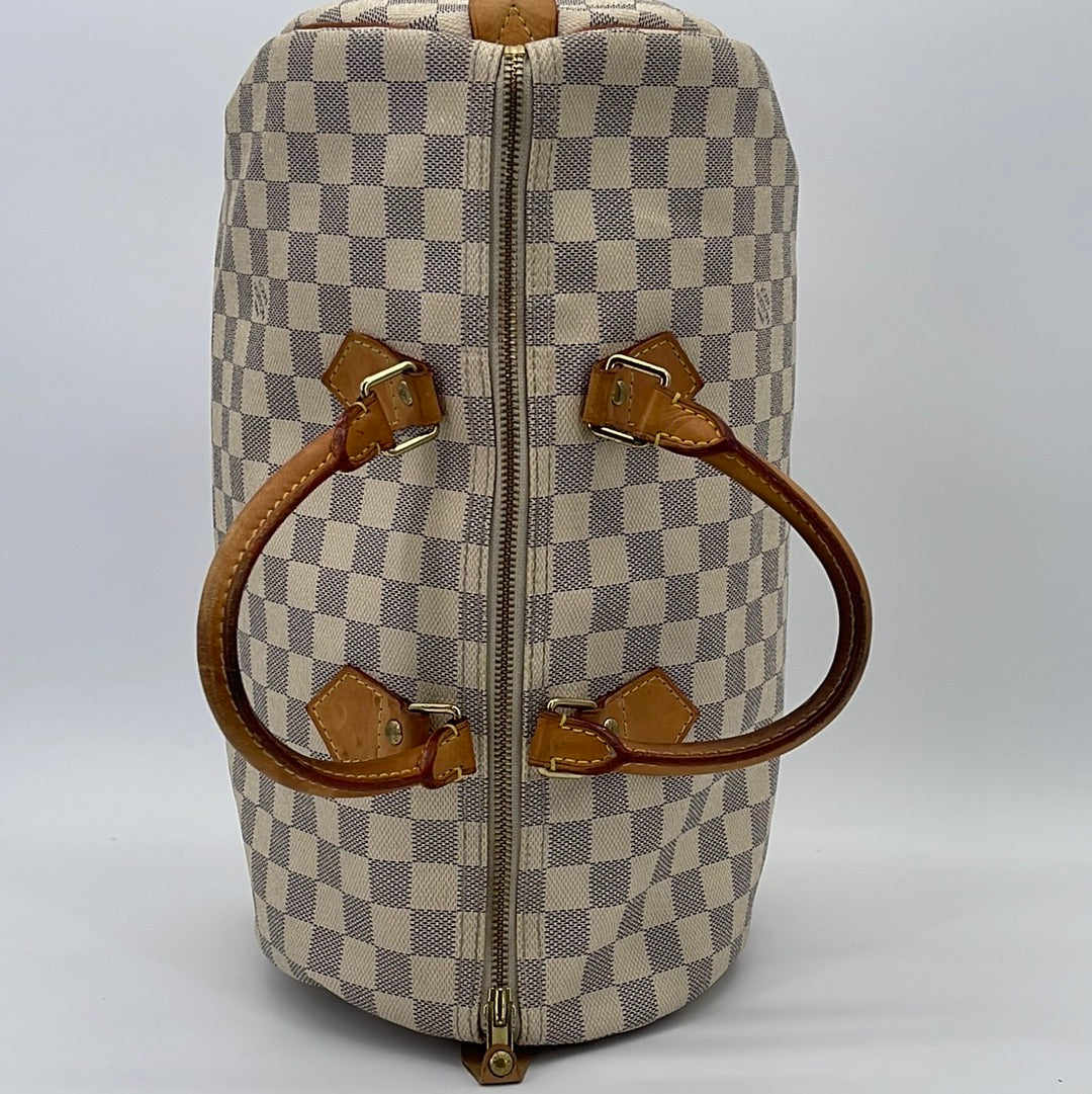 Preloved Louis Vuitton Damier Azur Speedy 35 Hand Bag BA4171