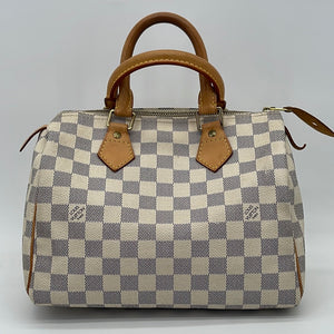 Pre-loved Louis Vuitton Speedy 25 Damier Azur Bag