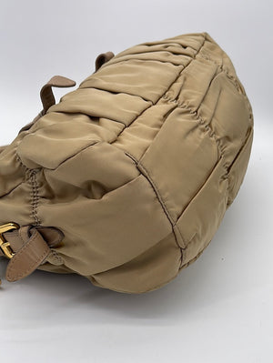 Prada, Bags, Prada Authentic Grafite Ruffle Shoulder Bag