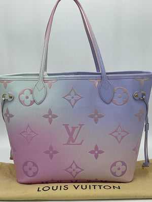 Limited Edition Louis Vuitton Neverfull MM Spring in the City Sunrise TQRMCY2 061024 P