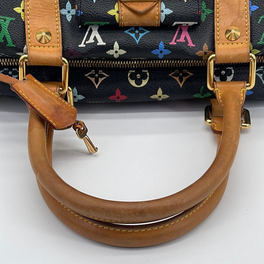 Louis Vuitton Takashi Murakami Multicolore Monongram Speedy 30 Bag