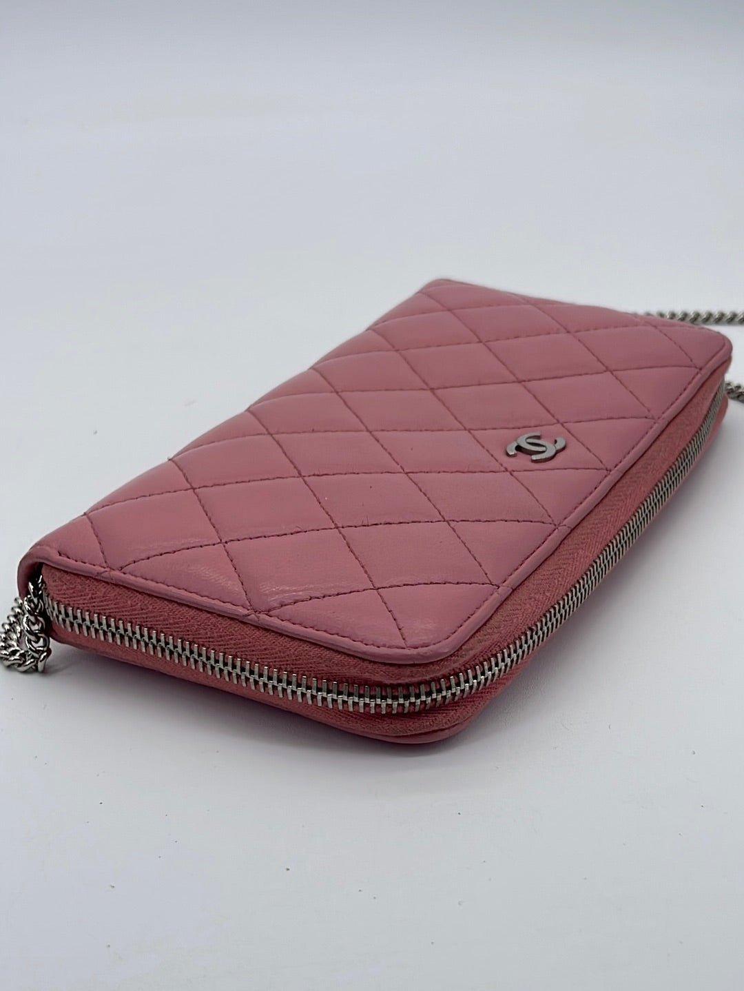 Chanel Matelasse Womens Long Wallets, Pink