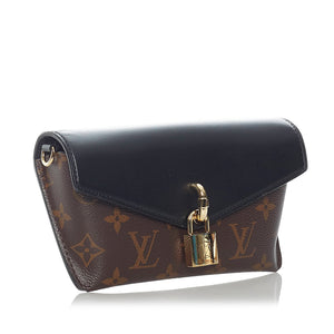 Louis Vuitton Padlock on Strap Handbag Monogram Canvas and