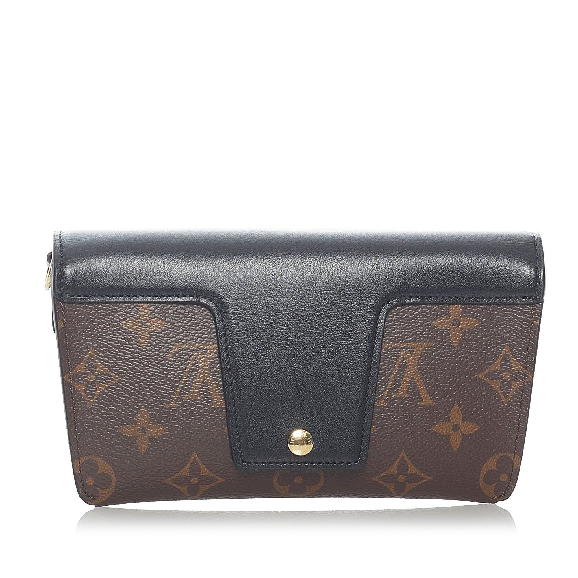 Louis Vuitton Padlock on Strap Handbag Monogram Canvas and Leather