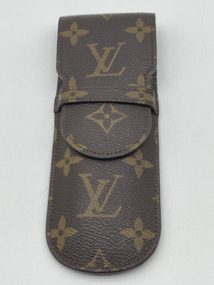 PRELOVED LOUIS VUITTON Monogram Canvas Small Eye Glass Case, Green Inside. TKRYM47 072224 H