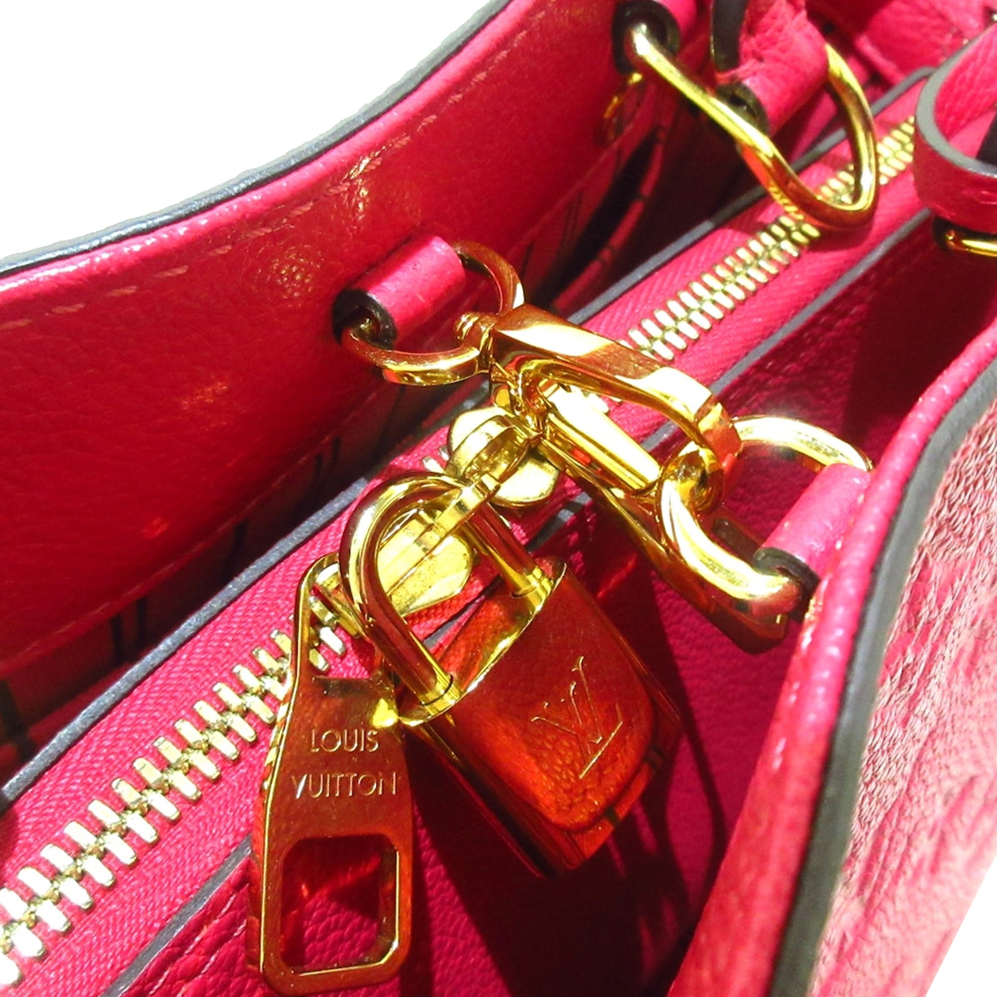 Preloved Louis Vuitton Montaigne BB Monogram Bag with Crossbody Strap  XJ4WG83 072423