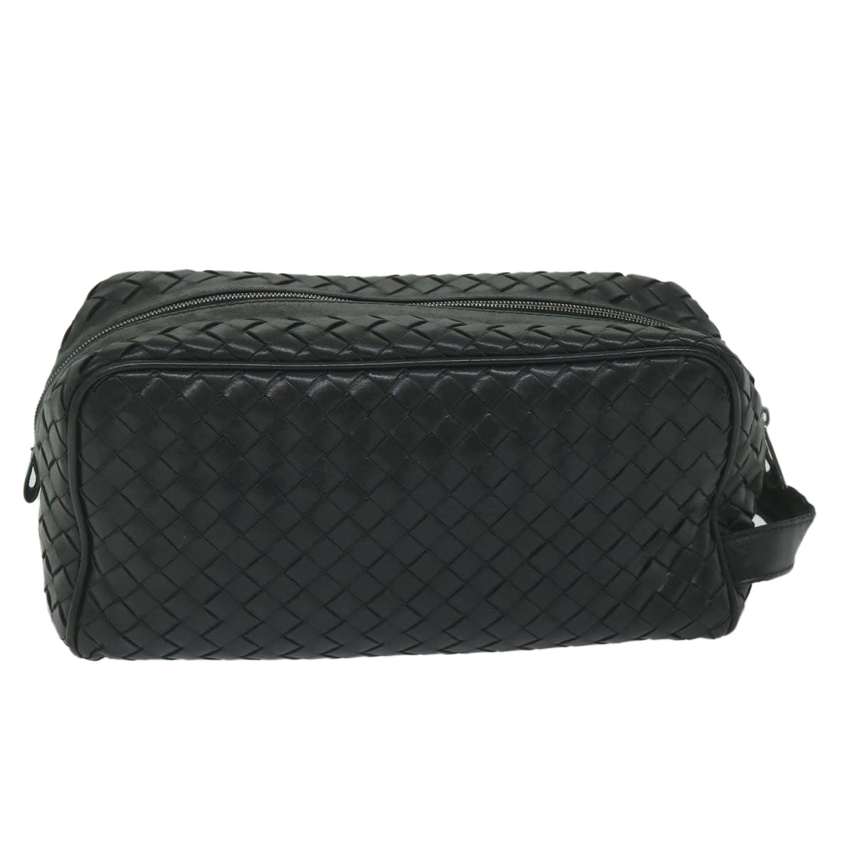 PRELOVED Bottega Veneta Intrecciato Black Toiletry Case H4WRV2D 032624 G