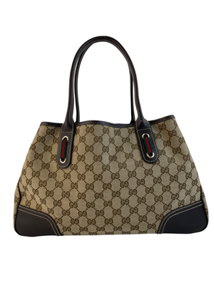 Brown Gucci GG Canvas Princy Shoulder Bag