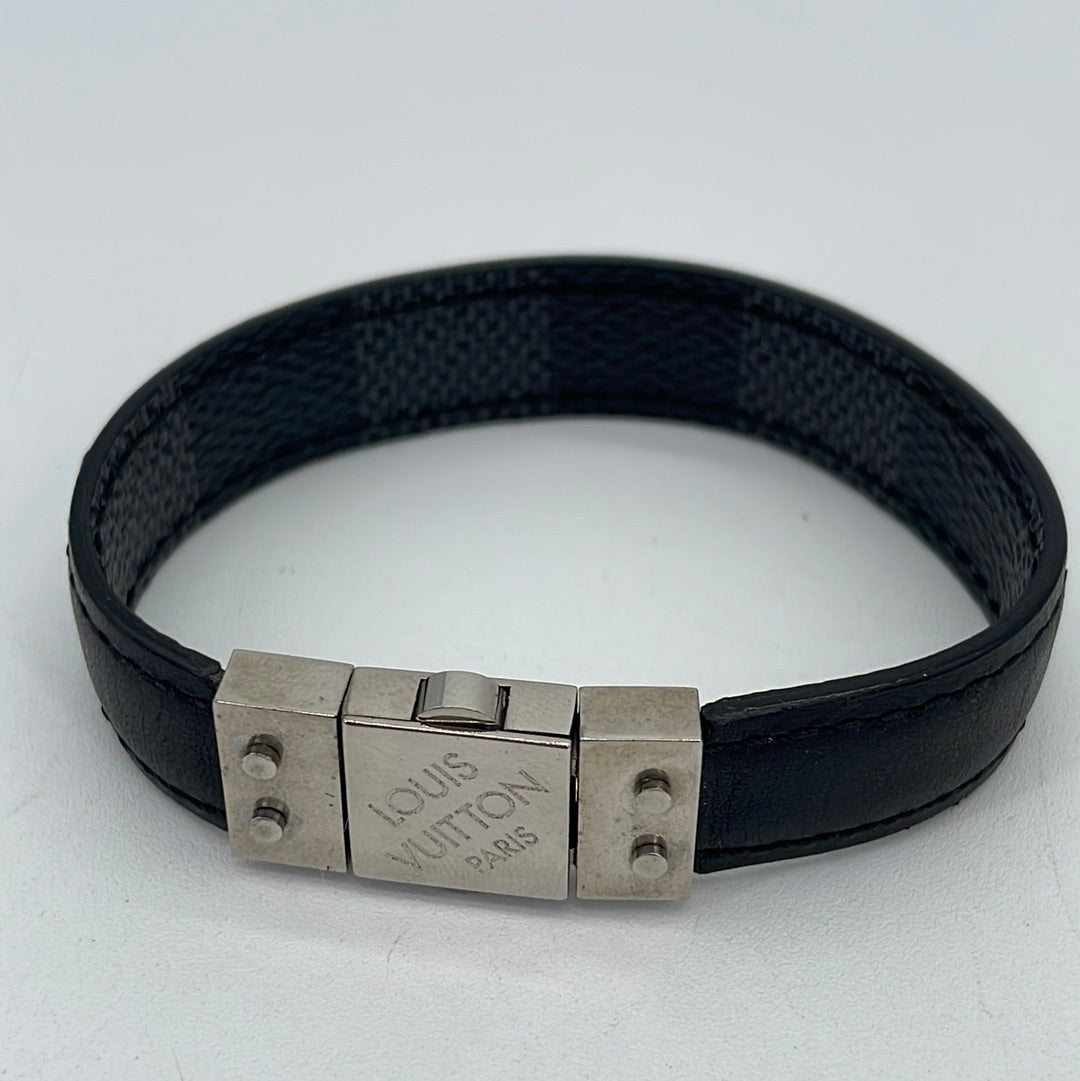 Preloved Louis Vuitton Monogram Check It Damier Graphite Bracelet 230-ST 043024 H