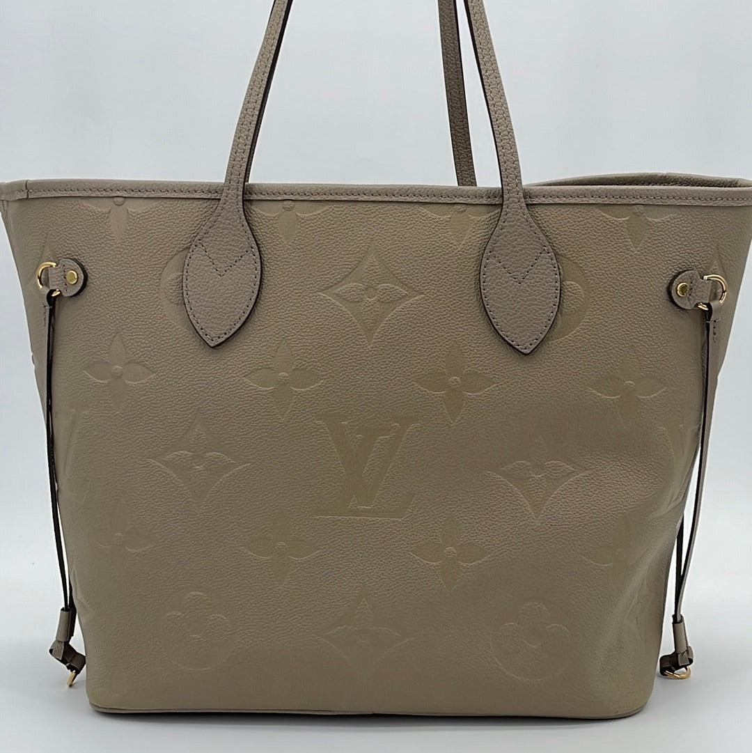 Preloved Louis Vuitton Tan Giant Monogram Empriente Neverfull GM Monog –  KimmieBBags LLC