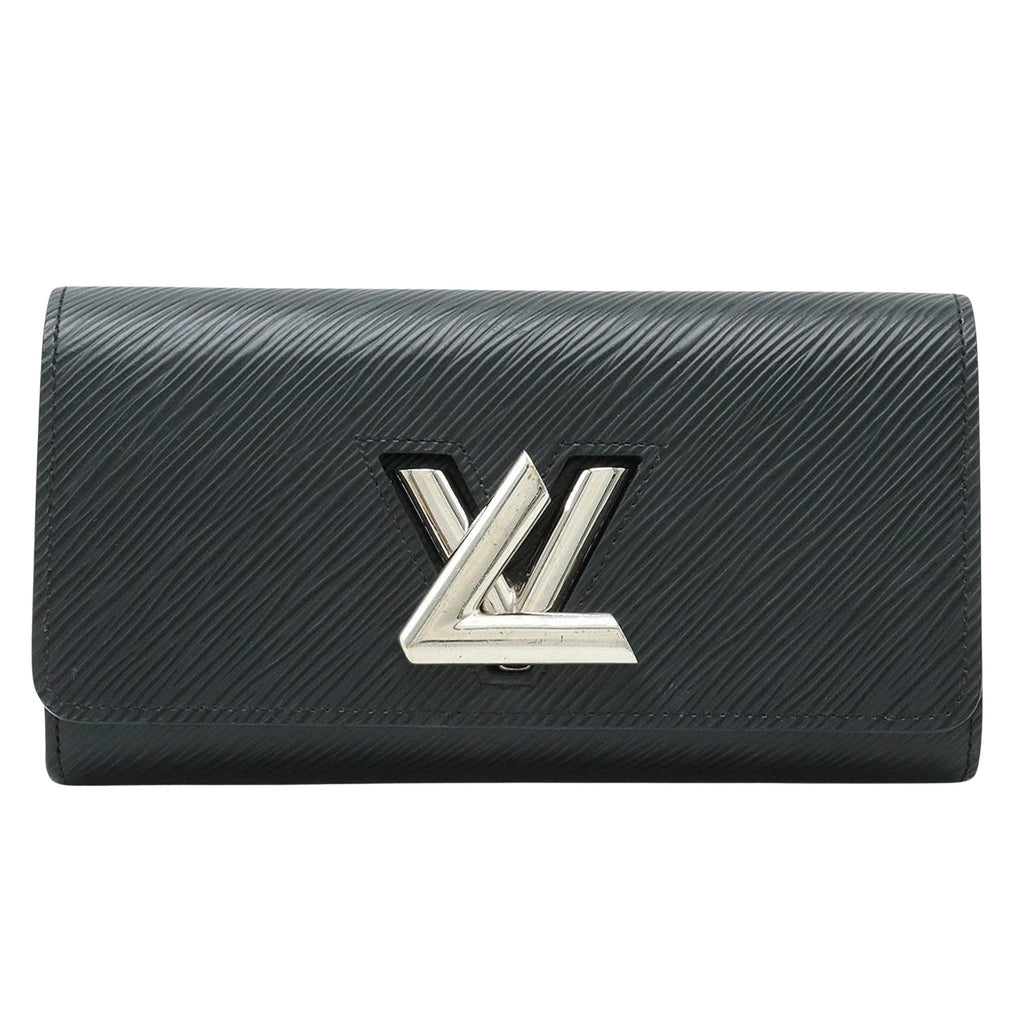 Preloved Louis Vuitton Black Epi Leather Twist Long Wallet G3YBJTY 071524 G