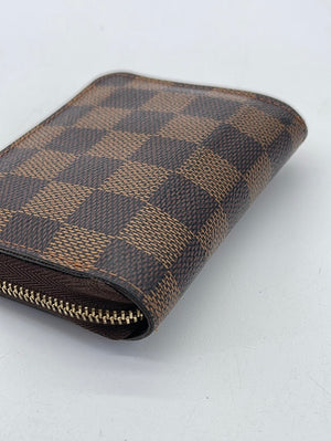 PRELOVED LOUIS VUITTON Mini Damier Ebene Zippy Coin Wallet WHX9QDT 041124 H