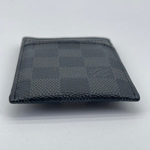 Preloved Louis Vuitton DAMIER GRAPHITE MENS MONEY CLIP Card Case MJDT9 –  KimmieBBags LLC