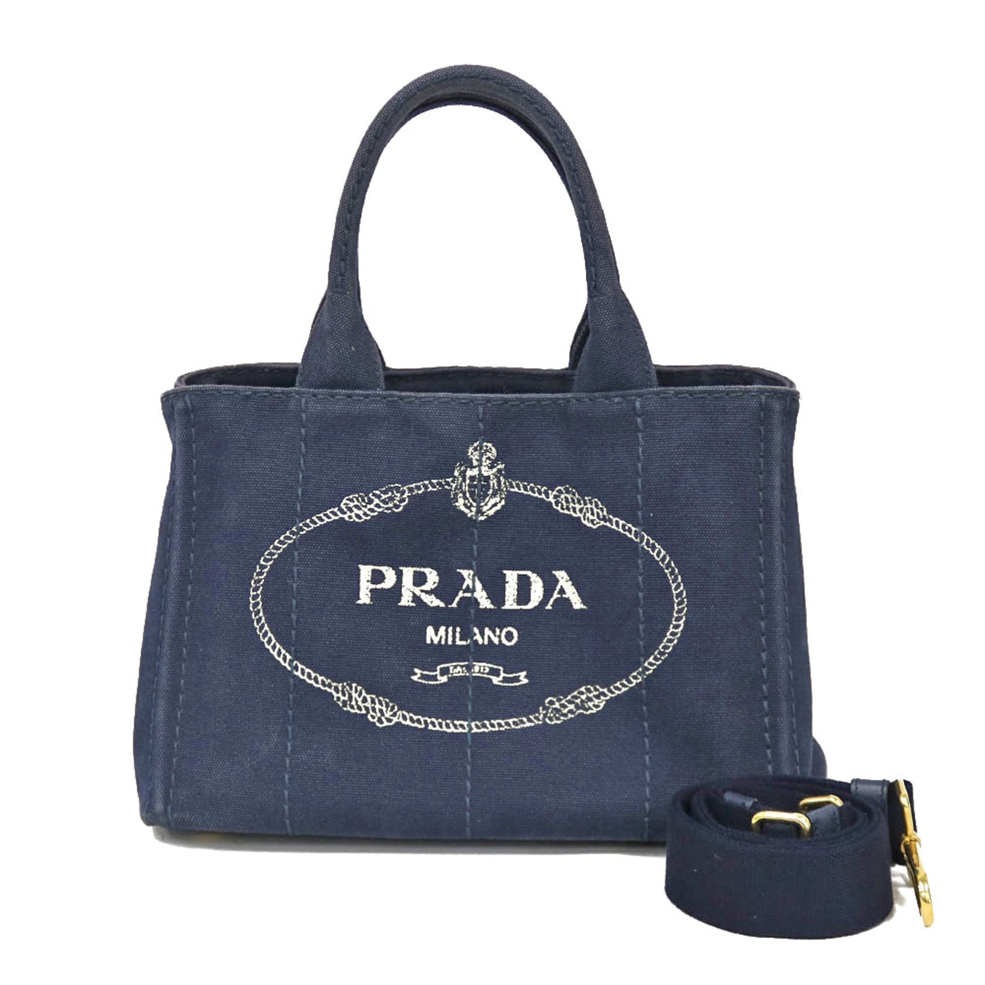 Preloved Prada Blue Canvas Canapa BX324D8 070324 G