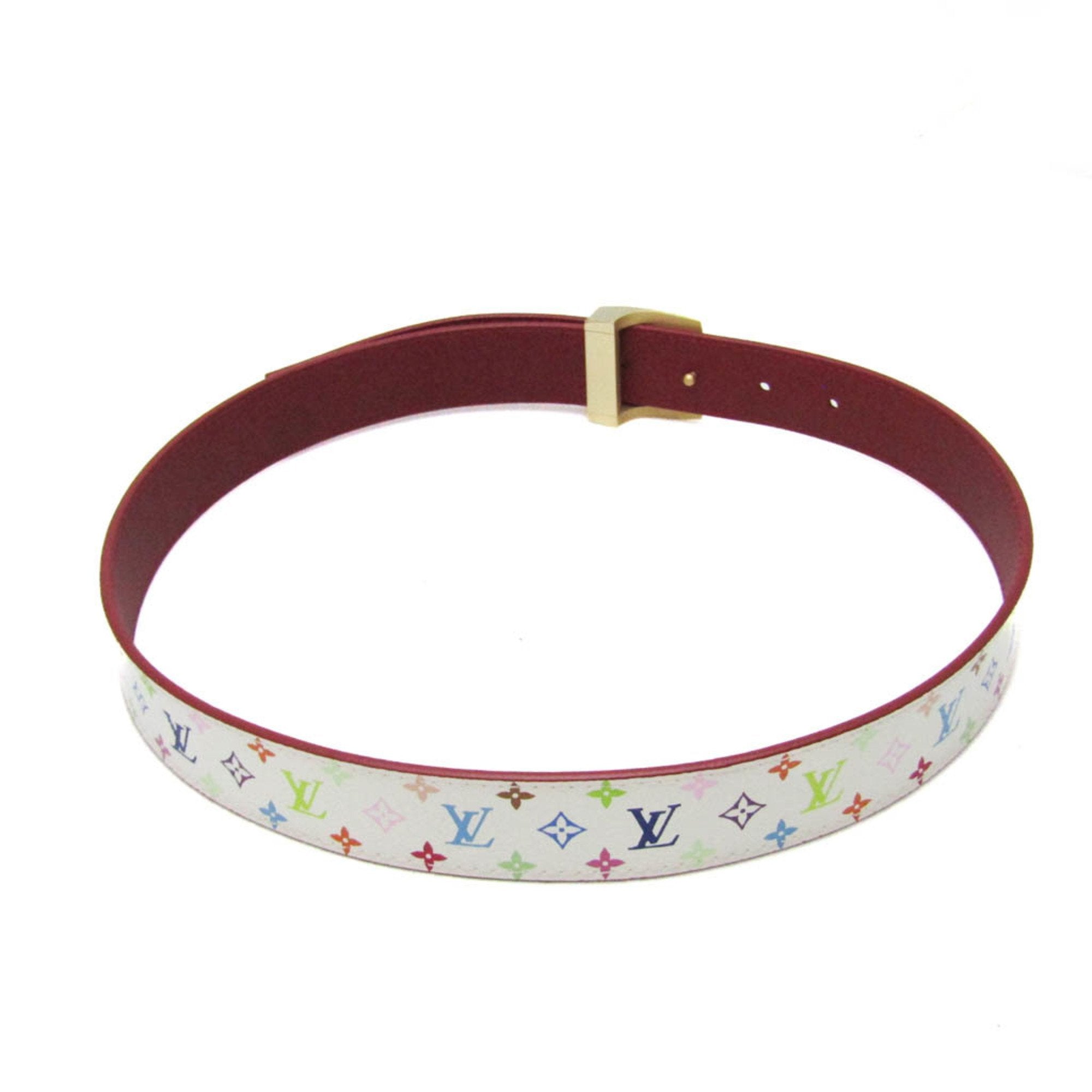 PRELOVED Louis Vuitton Murakami White Multicolor Belt 7MCB9KR 071024 G