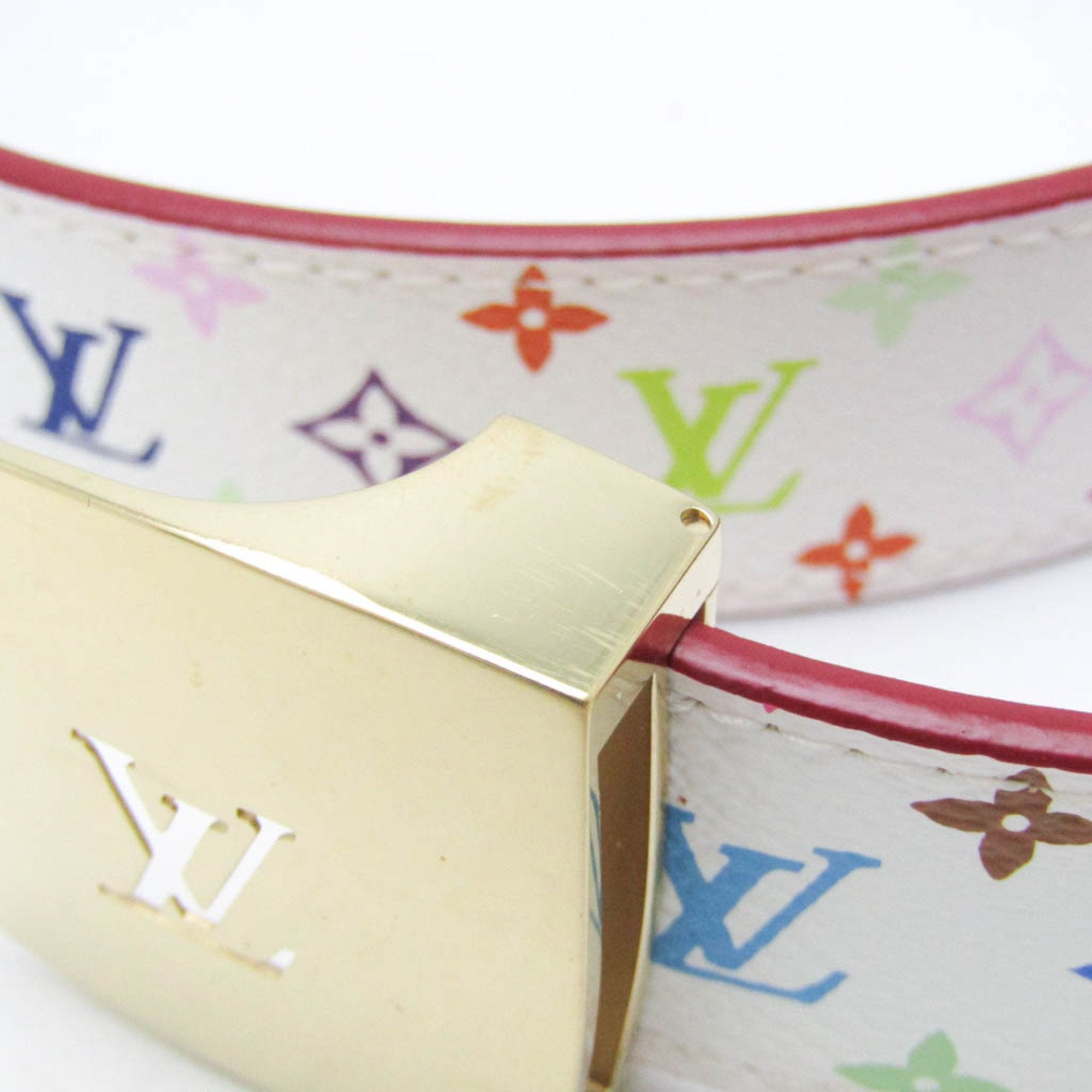 PRELOVED Louis Vuitton Murakami White Multicolor Belt 7MCB9KR 071024 G