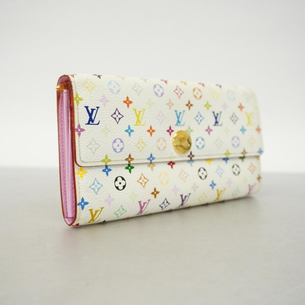 PRELOVED Louis Vuitton Multicolor White Sarah Wallet  with Initials K.N 8XR7C3T 071024 G