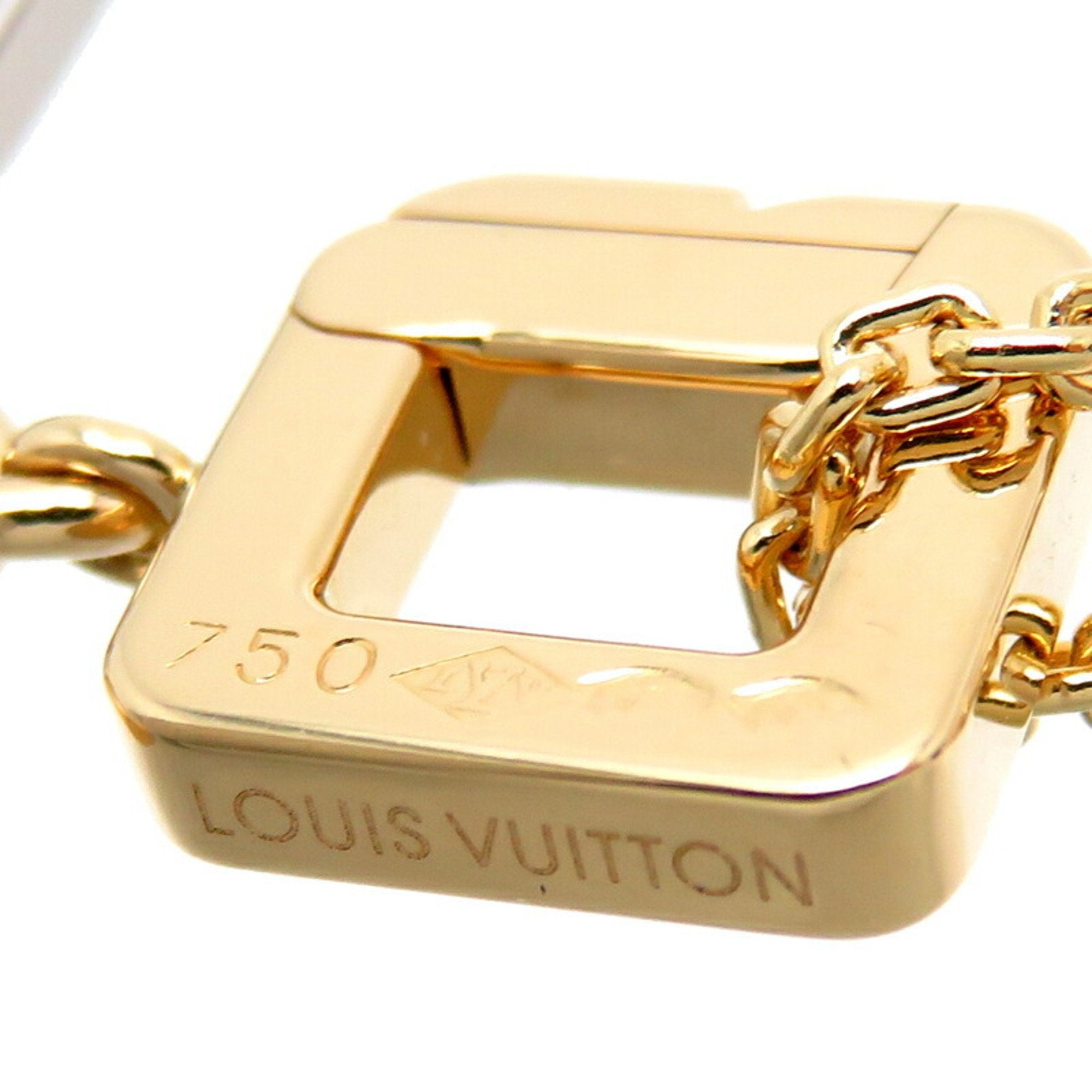 Preloved Louis Vuitton That's Love Necklace 750 Two Gold Tone. RF4781 073124 G