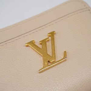 Preloved Louis Vuitton Beige Leather Zippy Coin Purse 6HGM8KB 071524 G