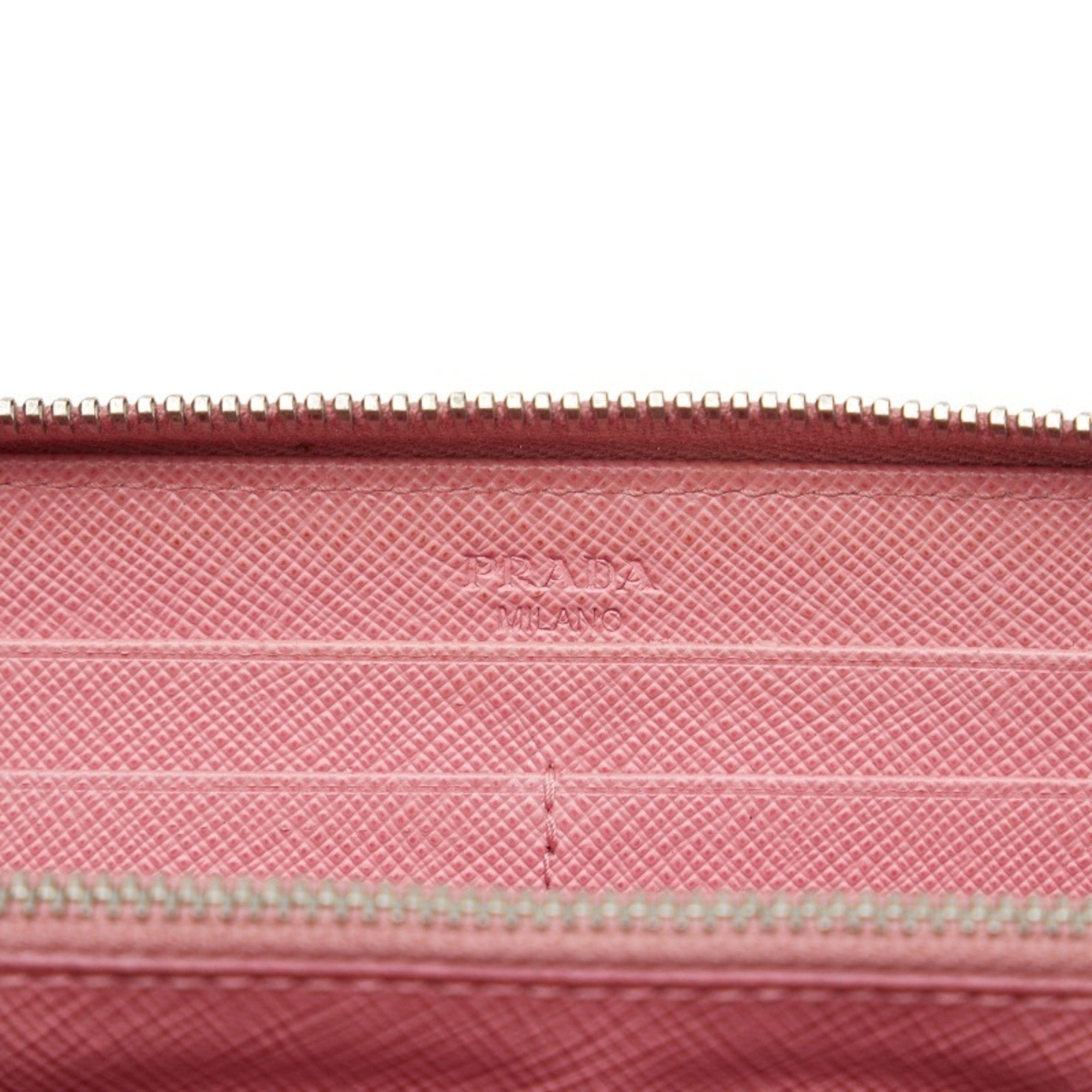 Preloved Prada Pink Saffiano Leather Bow Wallet 8V6HVDT 070824 G