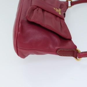 Preloved Prada Burgundy Leather Ribbon BJG763K 070324 G