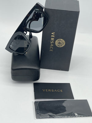 New Versace Black Logo Sunglasses. PV11109527F 092624 H