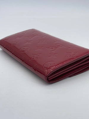 Louis Vuitton // Red Monogram Vernis Sarah Wallet – VSP Consignment