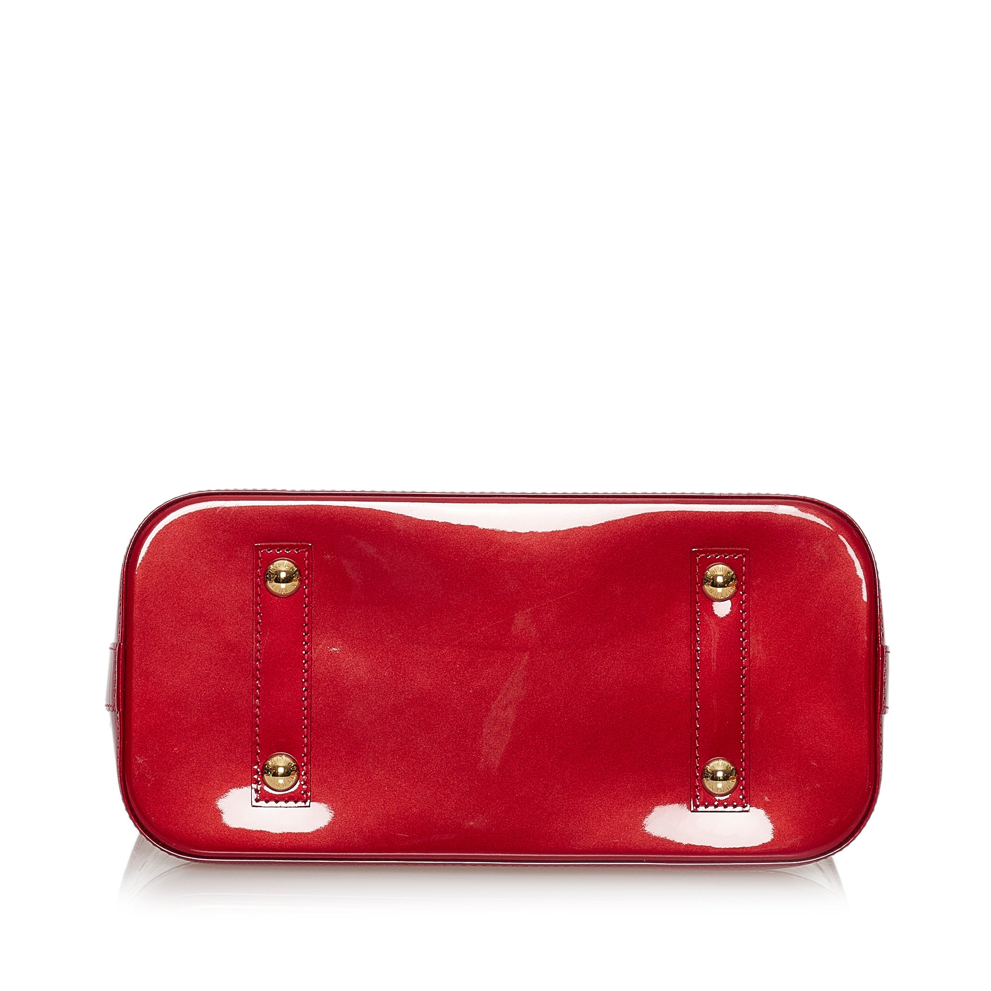 PRELOVED Louis Vuitton Monogram Red Vernis Alma PM Bag MI3183