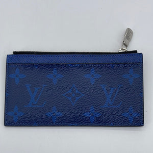 NTWRK - Preloved Louis Vuitton Monogram Taigarama Blue Coin Card Holder