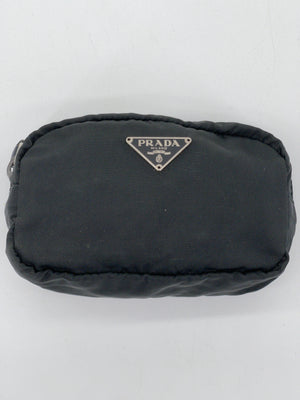 Preloved Prada Black Nylon Mini Cosmetic Pouch 3TYK98R 061224 H